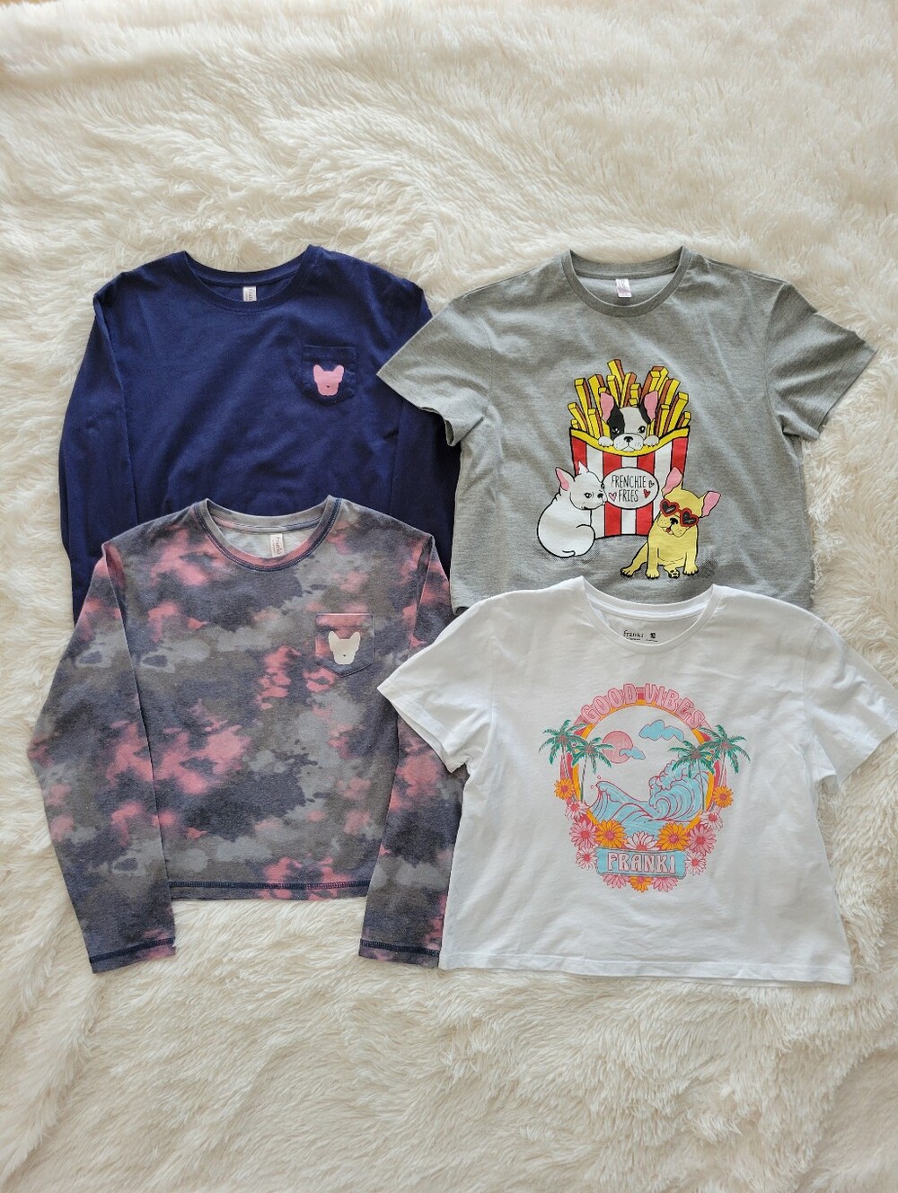 Franki By Francesca's Graphic T-Shirt Bundle Girls Size 10-12